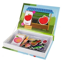 UKR Magnetic Fruits Puzzle Book, Multicolor