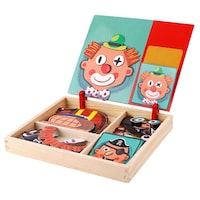 Picture of UKR Dressing Magnetic Puzzle Faces for Kids