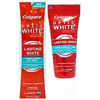 Colgate Optic White Lasting Whitening Toothpaste, 75ml, Carton Of 48 Pcs
