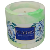 Starvis Scented Candle Soy Wax, 25 Hours, 150 gm, Green