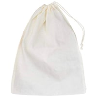 Clarkia Cotton Drawstring Nut Milk Bags, White, Set of 2