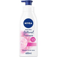 Nivea Body Lotion Natural Fairness All Skin, 400ml, Carton Of 12 Pcs