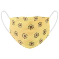 Picture of Ramanta Flower Printed Face Mask, 2 Layer, Yellow