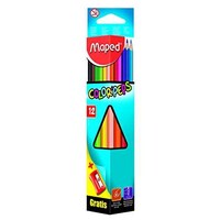 Picture of Maped Helix USA Color Peps Triangular Colored Pencils & Sharpener, 183213, Pack of 13
