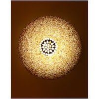 Picture of Afast Decorative Chips & Beads Design Glass Ceiling Lamp, AFST742811, 28 x 9cm, Brown & White