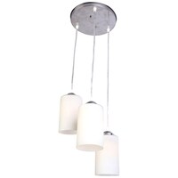 Picture of Afast Decorative 3 in 1 Glass Hanging Ceiling Lamp, AFST742982, 30 x 80cm, White, Pack of 1