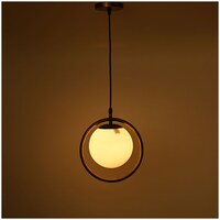 Picture of Afast Decorative Round Ceiling Light with Glass Shade, AFST800731, 22.5 x 102.5cm, White