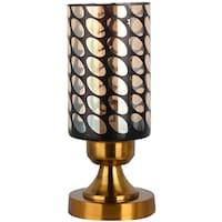 Picture of Afast Decorative Glass Table Lamp, AFST742343, 10 x 27cm, Blue & Gold
