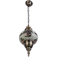 Picture of Afast Hand Decorative Pendant Glass Hanging Ceiling Lamp, AFST743298, 15 x 80cm, Multicolour, Pack of 1