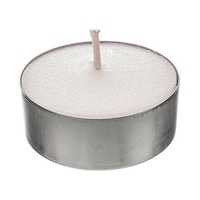 C&H Tea Light Candle in Metal Cups, 4.5 hours
