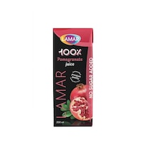 Lamar 100% Pomegranate Juice, 200ml - Carton of 27 Pcs