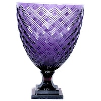 R S Light Hurricane Flower Vases, RS709504, Purple, 16 x 16cm