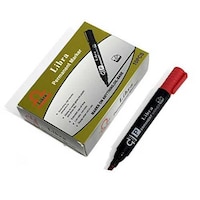Picture of Libra Non-Toxic Oil Base Permanent Marker - Pack of 10, Red