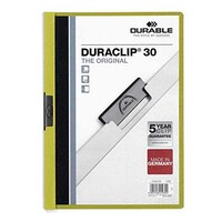 Durable Duraclip File, A4 Size, Green Color, Dupg2200-05