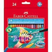 Picture of Faber-Castell Fish Design Water Colour Pencils, F114425, 24 Pcs