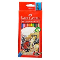 Picture of Faber Castell Classic Colour Pencils in A Cardboard Box, 12 Pcs