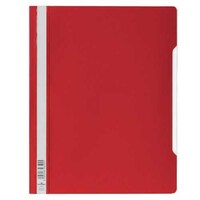 Durable Clear View File A4, Red, Extra Wide, 257003 - Pack of 50 Pcs