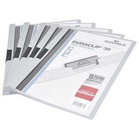 Picture of Durable Plastic Duraclip File, A4 Size, Grey, Dupg2200-10 - Pack of 25 Pcs