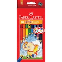 Picture of Faber Castell Jumbo Color Pencils - Pack of 10 Pcs