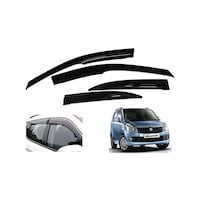 Auto Pearl ABS Plastic Car Rain Guards for Maruti Wagon R, AUTP763646, 4Packs, Black