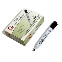 Libra Non-Toxic Oil Base Whiteboard Marker - Pack of 10, Black