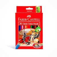 Picture of Faber-Castell Classic Colour Pencils in A Cardboard Box, 36 Pcs