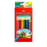 Picture of Faber-Castell Grip Colour Pencils in A Cardboard Box, 12 Pcs