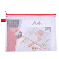 Deli A4 Paper Mesh Bag with Zipper - Pack of 20 Pcs