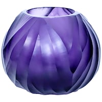 R S Light Table Top Flower Vase, Purple, 10 x 16cm