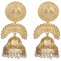 Picture of Mryga Women's Matte Long Stylish Earrings, SB787663, Gold