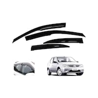 Picture of Auto Pearl ABS Plastic Car Rain Guards for Mahindra Logan, AUTP763635, 4Packs, Black