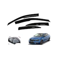 Picture of Auto Pearl ABS Plastic Car Rain Guards for Skoda Octavia, AUTP763650, 4Packs, Black