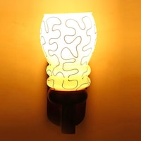 Afast Decorative Sconce Designer Glass Wall Lamp, AFST793150, 14 x 23cm, White & Black