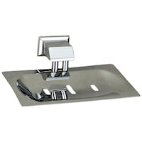 Eye Berry Stainless Steel Bathroom Soap Dishes Stand, Silver