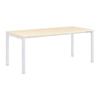 Live Art Wood Office Desk with White legs & Drawer