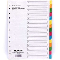 Modest A4 1-15 Color with Number Paper Divider, MS408, Set of 10