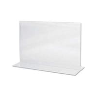 2 Sided T-Type A4 Acrylic Landscape Sign Holder, 297X210mm