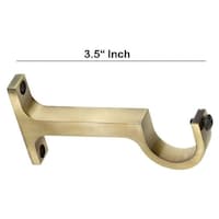 Picture of Eye Berry Brass Antique Curtain Brackets, Pack of 10