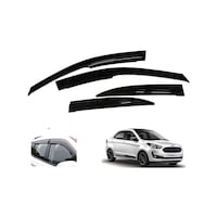 Auto Pearl ABS Plastic Car Rain Guards for Ford Aspire 2019, AUTP763565, 4Packs, Black