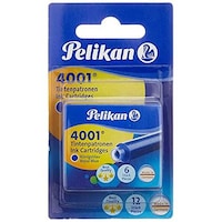 Pelikan Ink Cartridge Blister, 4001 Tp/6/2/B, Royal Blue
