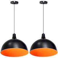 Picture of Afast Funky Stylish & Decorative Hanging Pendant Ceiling Lamp, AFST743338, 28 x 70cm, Black, Pack of 2