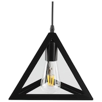 Picture of Afast Funky Stylish & Decorative Hanging Pendant Ceiling Lamp, AFST743337, 28 x 70cm, Black & Clear, Pack of 1