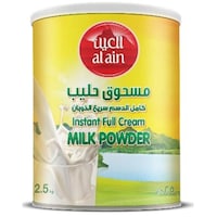 Al Ain Instant Full Cream Milk Powder In Tin, 2.5Kg - Pack Of 6