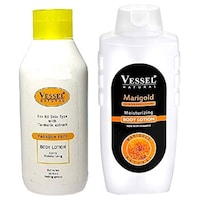 Buymoor Turmeric Extract with Marigold Body Lotion, Pack of 2, 1300ml
