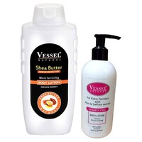 Picture of Buymoor Shea Butter and Rose Winter Body Lotion, Pack of 2, 650ml+300ml