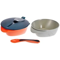 Picture of Tommee Tippee On The Go Feeding Bowl with Lid & Spoon - Set of 2