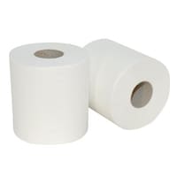 Picture of C&H Save Plus Hand Towel Tissue Paper Roll, White, Pack of 6