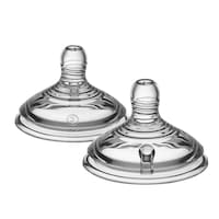 Tommee Tippee Closer to Nature Fast Flow Teats, Clear - Pack of 2