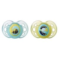 Tommee Tippee Night Time Soother, 18-36m, Green & Blue - Pack of 2