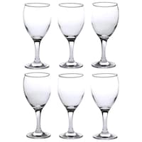 R S Light Wine Glass Set, Clear, 250ml, 16 x 16cm